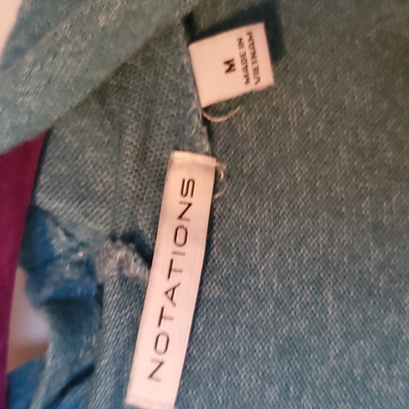 Notation cardigan with attache tank and infinity scarf - Picture 4 of 6